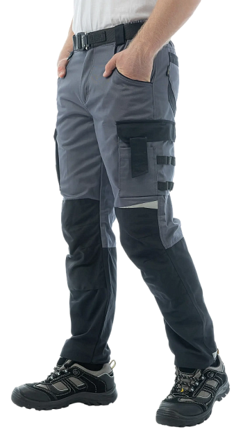 Брюки Brodeks KS302 , серый/черный 