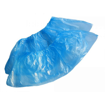 Бахилы одноразовые п/эт. 2,2  гр. гладкие (100 пар) упаковка