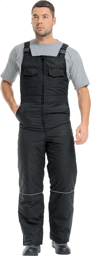 Полукомбинезон ДИКСОН утеплённый, черный 