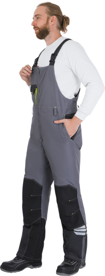 Полукомбинезон ЭДВАНС утеплённый,серый