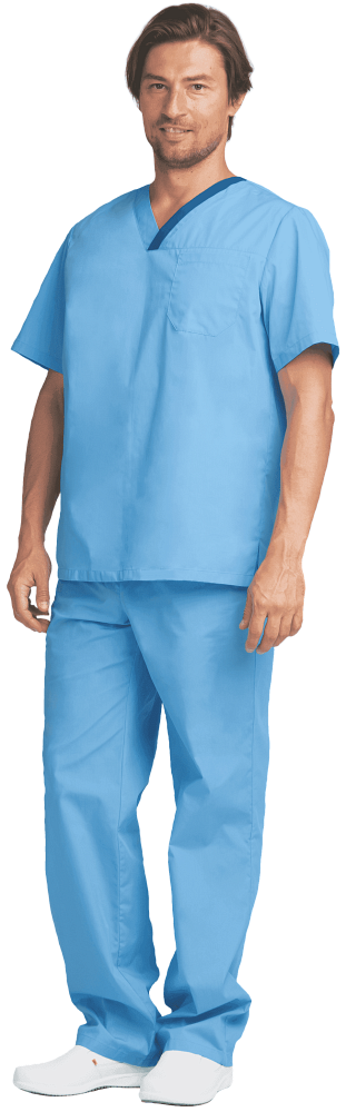 Костюм ХИРУРГ МЕДИКАЛ, голубой, мужской  