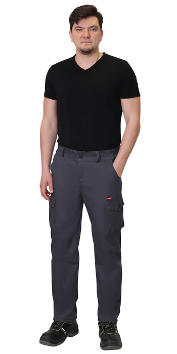 Брюки "Тактик" темно-серые (тк.мех.стрейч) 