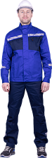 Куртка мужская СТРОНГ, цвет василёк/темно-синий 