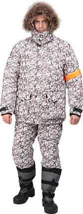 Костюм ОРОКТОЙ  утепленный беж/кор (абстракция)