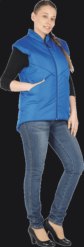 Жилет "Аквамарин" утепл. василек, жен.  