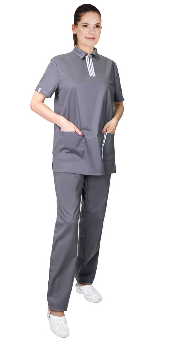 Костюм "ВИКТОРИЯ" женский темно-серый 