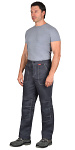 Брюки "Фаворит-Люкс" темно-серые с серым 