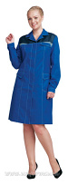 Халат  "КМ-10 ЛЮКС" василек т/синий, женский